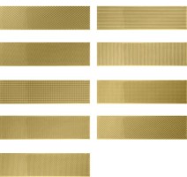 Плитка WOW Gradient Decor Gold Gloss 7.5x30 настенная 109170