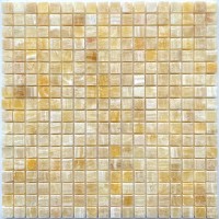 Мозаика Pixmosaic Каменная мозаика из оникса Honey Onyx на сетке 30.5x30.5 PIX305