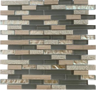 Мозаика Спектр-М Микс Стекло Из Стекла На Сетке 30x30 SK10-206