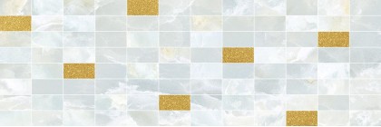Мозаика Laparet Eden светло-голубой золото 20х60 MM60156