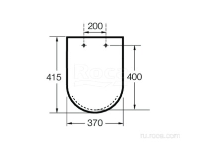 Сиденье для унитаза Roca Inspira Round 80152C63B