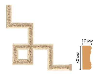 Декоративный угловой элемент Decomaster 165-3-281 (300x300 мм)