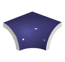 Уголок Pool Tile Radial External Corner Dark Blue Smooth