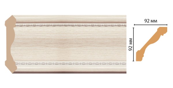 Карниз потолочный Decomaster 177-13 (92x92x2400 мм)