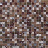 Мозаика Pixmosaic Камень и стекло Сливовый Микс 32.7x32.7 HK-49