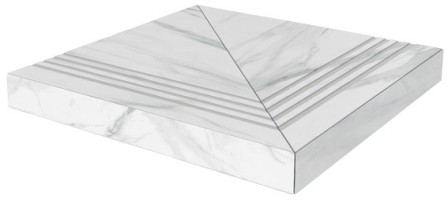 Угловая ступень Монте Тиберио SG507122R\GCA лаппатированный универсальная клееная 33x33 Kerama Marazzi