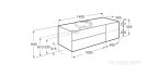 Тумба под раковину Roca Beyond 50.5x140x52.5 851416806