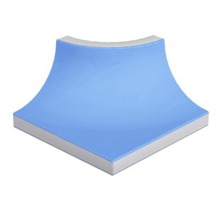 Pool Tile Radial External Corner Blue Anti-Slip
