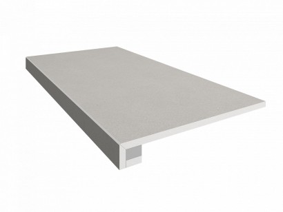 Ступень Estima Loft Grey неполированная (прямоугольный бортик + подступенок) 33x120 LF01