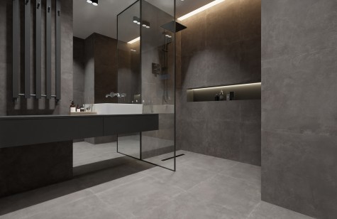 Керамогранит Realistik Kanton Dark Gray Matt 60x60