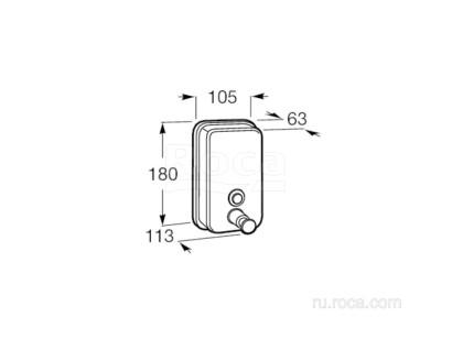 Диспенсер Roca Public 11.3x10.5x18 817404002