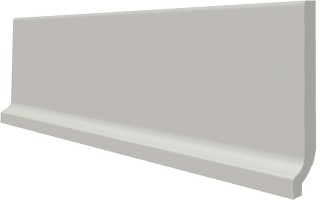 Плинтус Rako Taurus Color светло-серый с закруглением 8x30 TSPJB003