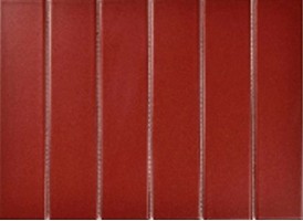 Мозаика Porcelain Mosaic Strip Красная матовая 4.5x19.5 19.5x28.8 Y45P846