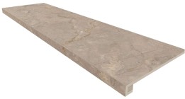 Комплект Estima Bernini Beige BR02 (Ступень неполированная 33x120 (прямоугольный бортик) без насечек + Подступенок (14.5x120)