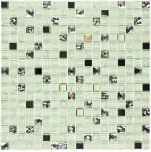 Стеклянная мозаика Bonaparte Crystal White 1.5x1.5 30x30