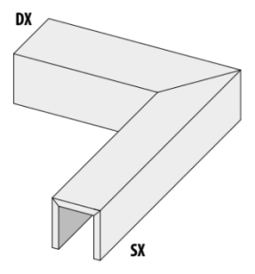 Специальный элемент La Fabbrica Ca Foscari Cordolo Sx Moro 20 mm Rett 13x120 94317