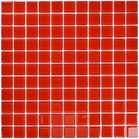 Стеклянная мозаика Bonaparte Red Glass 2.5x2.5 30x30