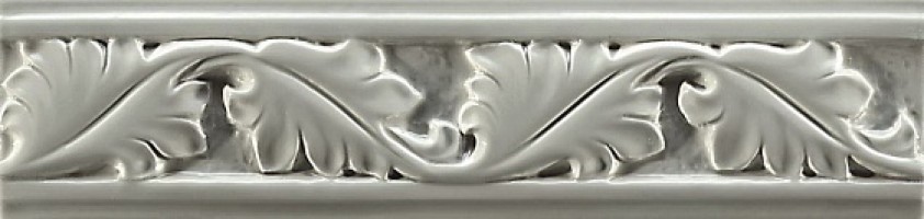 Бордюр Ceramiche Grazia Formae Steel Diamond Foliage 6.5x26 FO4