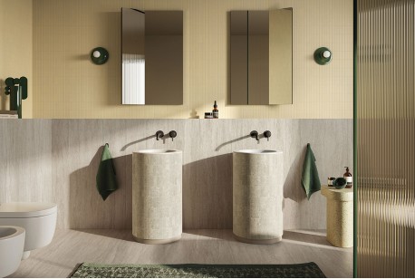 Керамогранит Italgraniti Dorset Beige Ribbed 60x120 DR03BAR