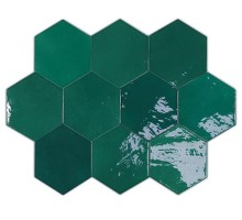 Плитка WOW Zellige Hexa Emerald 10.8х12.4 настенная 122086