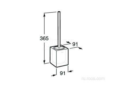 Ёршик Roca Ice 9.1x9.1x36.5 816863012