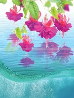 Панно Муза-Керамика Ocean Flowers 30x40 P2-1D240