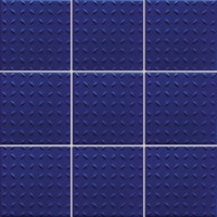 Мозаика Rako Pool синяя матовая рельефная 10x10 GRH0K205