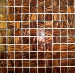 Мозаика Pixmosaic Glass Коричневая 2x2 32.7x32.7 SIN Е3