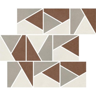 Мозаика Italgraniti Nuances Mosaico Triangoli Mix Caldo 2 30x30 NU00MTGC2