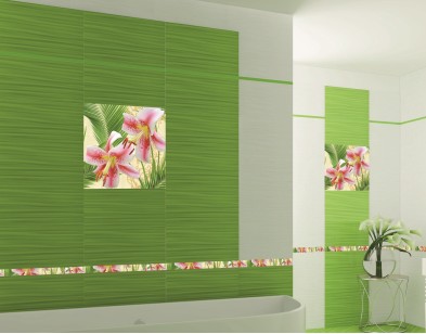 Бордюр Belleza Lily многоцветный стеклянный 4x50