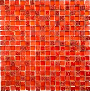 Мозаика Спектр-М Микс Стекло Из Стекла На Сетке 30x30 SK10-212