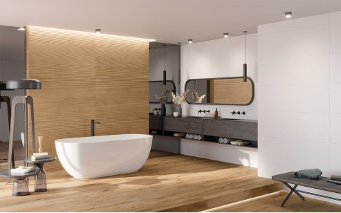 Плитка Keraben Naturwood Concept Brandy Mate 40x120 настенная