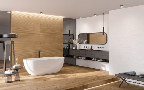 Плитка Keraben Naturwood Concept Brandy Mate 40x120 настенная