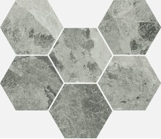 Декор Charme Extra Silver Mosaico Hexagon