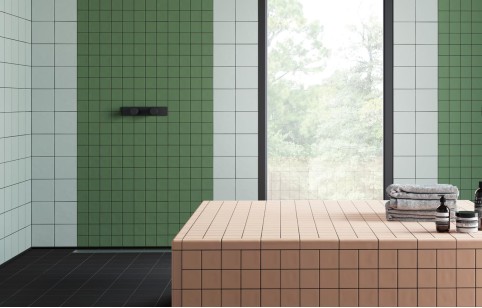 Керамогранит Mutina Din Dark Green Glossy 15x15 KGDG17