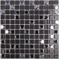 Стеклянная мозаика Vidrepur Aura 828 Mix Black 31.7x31.7