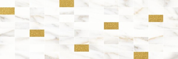 Мозаика Laparet Aragon белый золото 20х60 MM60157
