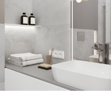 Керамогранит Laparet Onyx Silk Grey Светло-серый Сатинированный 60x120
