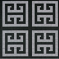 Мозаика Bisazza Decori 20 Key White 32.2x32.2 46612