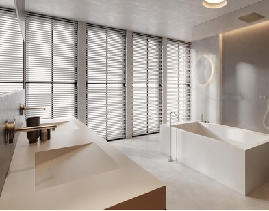 Спеченный камень Delfone Limestone Cream-White Matt 120x270