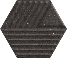 Плитка Paradyz Space Dust Nero Heksagon Struktura C 17.1x19.8 настенная