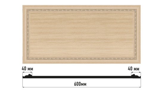 Декоративная панно Decomaster D3060-11 (600x300x18 мм)