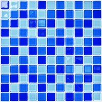 Стеклянная мозаика Bonaparte Blue Wave-2 2.5x2.5 30x30