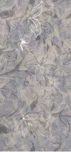 Керамогранит Mei Floresta цветы синий ректификат 60x120 17551