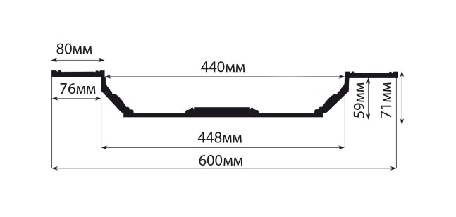 Кессон Decomaster KS61-57 (600x600x71 мм)