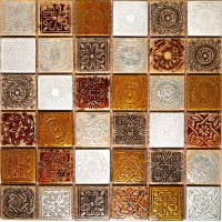 Мозаика Pixmosaic Керамическая мозаика Бежевая 4.8x4.8 30x30 KG4808