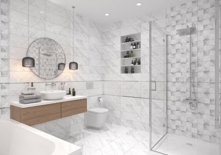 Керамогранит Global Tile Pulse Белый 45x45 6246-0037