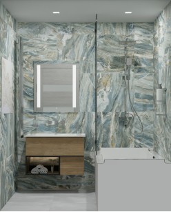 Керамогранит Global Tile Bellagio Голубой 60x60 GT606018816MR