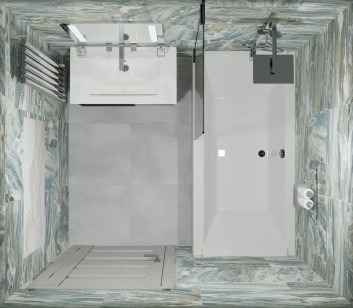 Керамогранит Global Tile Bellagio Голубой 60x60 GT606018816MR