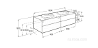 Тумба под раковину Roca Beyond 50.5x160x52.5 851418806